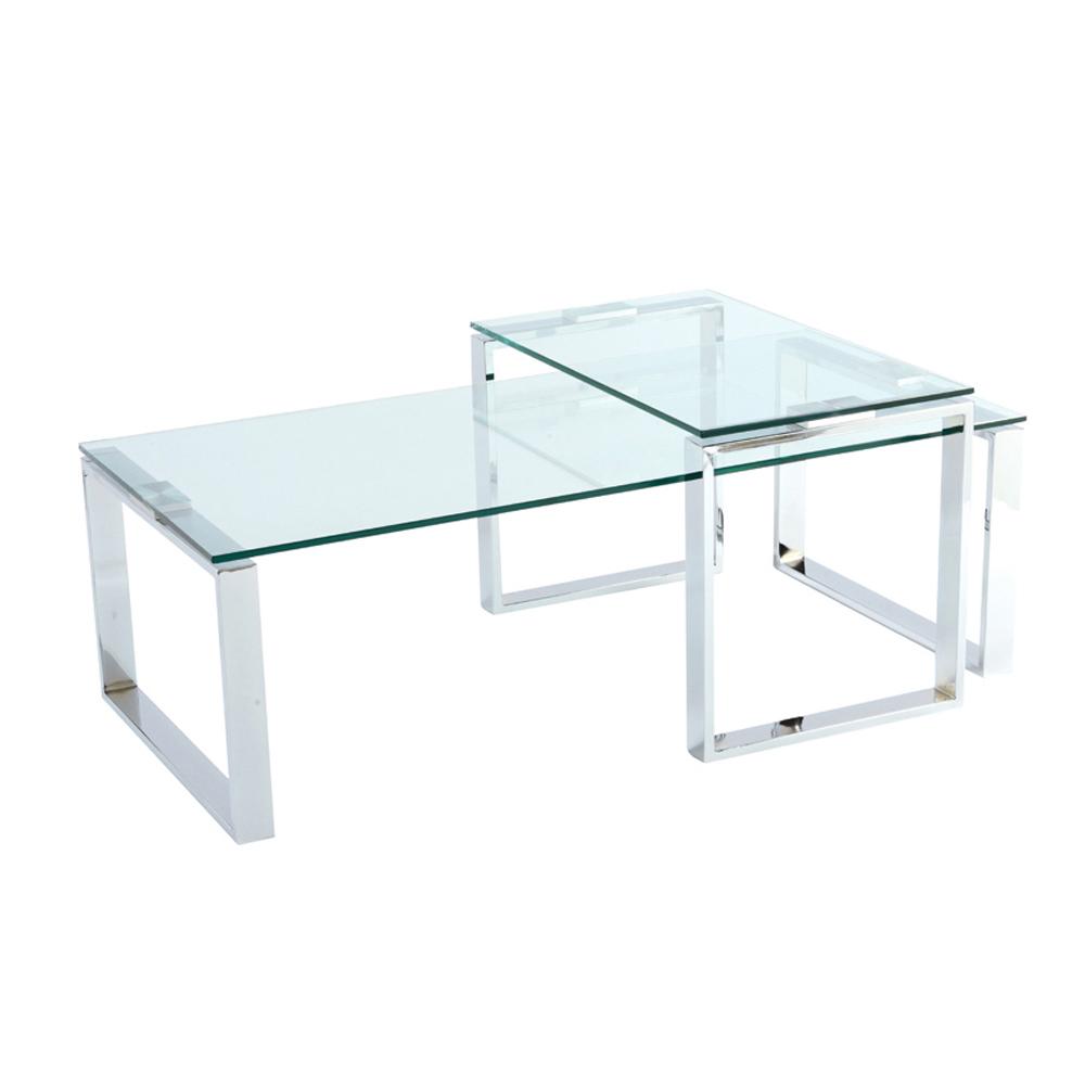 Span Glass Coffee Table Set Dwell