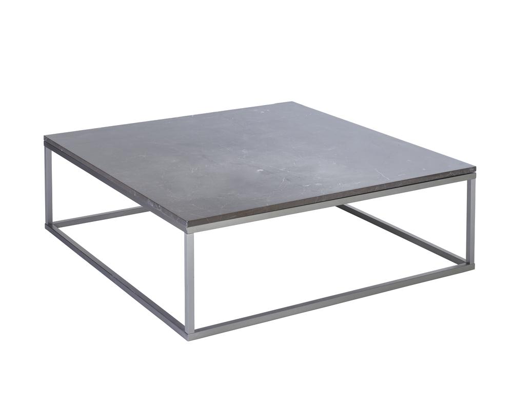 Cadre Square Coffee Table In Cadre Marble Grey Marble Dwell